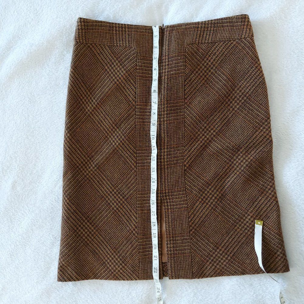 Vintage MaxMara Wool Alpaca Plaid Skirt - Picture 6 of 15